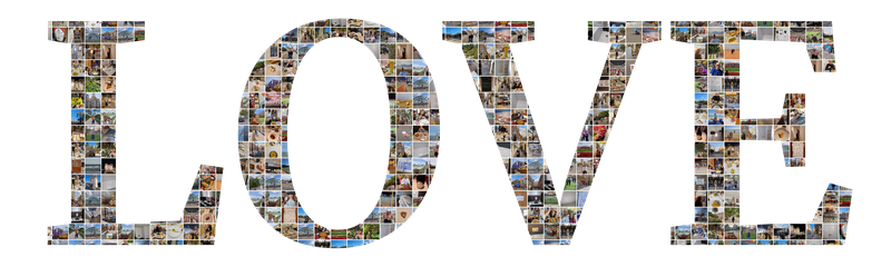 LOVE-Mosaik